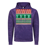 Cloud Purple christmas trees hand drawn seamless pattern Vintage Hoodie - BundleAndBundleShop