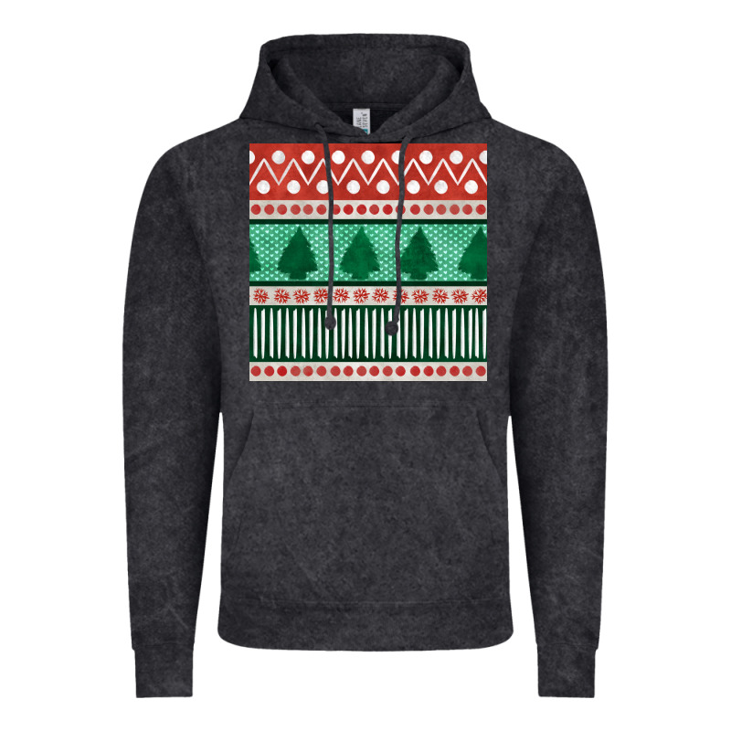 Christmas Trees Hand Drawn Seamless Pattern Vintage Hoodie by BundleAndBundleShop | Teevron