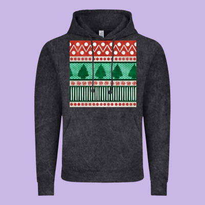 Christmas Trees Hand Drawn Seamless Pattern Vintage Hoodie Designed By Bundleandbundleshop