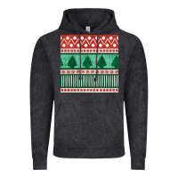 Vintage Black christmas trees hand drawn seamless pattern Vintage Hoodie - BundleAndBundleShop