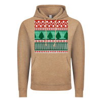 Vintage Coffee christmas trees hand drawn seamless pattern Vintage Hoodie - BundleAndBundleShop
