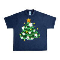 Navy Christmas tree with teeth Urban Heavy Tee - AdoDesignShop