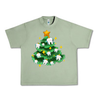 Oil Green Christmas tree with teeth Urban Heavy Tee - AdoDesignShop