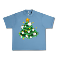 Pebble Blue Christmas tree with teeth Urban Heavy Tee - AdoDesignShop