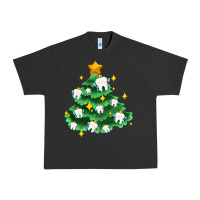 Pigment Black Christmas tree with teeth Urban Heavy Tee - AdoDesignShop