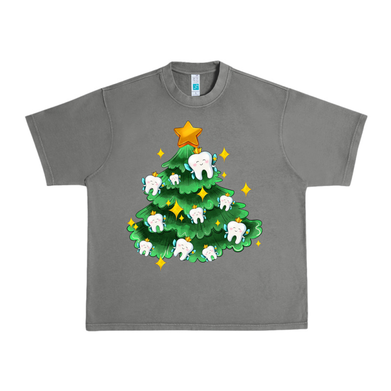 Christmas Tree With Teeth Urban Heavy Tee by AdoDesignShop | Teevron