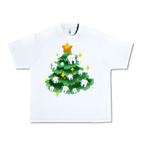 White Christmas tree with teeth Urban Heavy Tee - AdoDesignShop