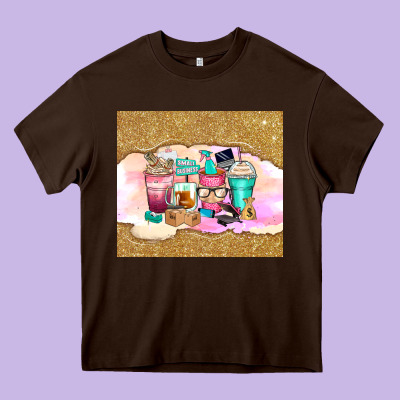Small Business Coffee Cups Heavy Core Tee Designed By Zillion Design Studio