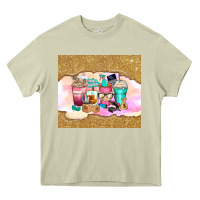Mossy small business coffee cups Heavy Core Tee - Zillion Design Studio
