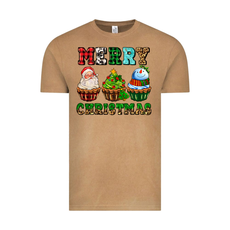 Merry Christmas With Cupcakes Vintage Tee by AdoDesignShop | Teevron