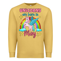 Antique Gold unicorns are born in may Premium Sweatshirt - Jasminsmagicworld