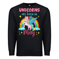 Black unicorns are born in may Premium Sweatshirt - Jasminsmagicworld