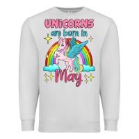 Dove Grey unicorns are born in may Premium Sweatshirt - Jasminsmagicworld