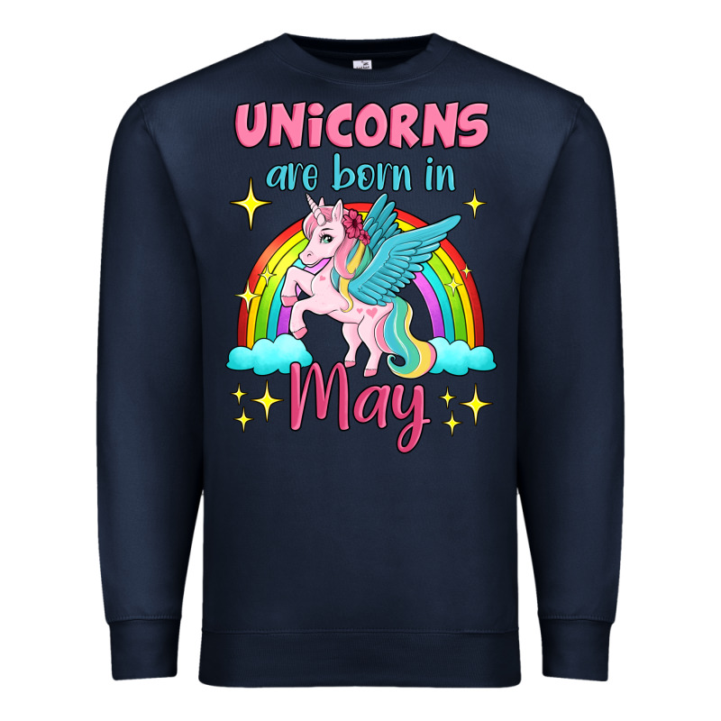 Unicorns Are Born In May Premium Sweatshirt by Jasminsmagicworld | Teevron