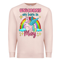 Pale Pink unicorns are born in may Premium Sweatshirt - Jasminsmagicworld