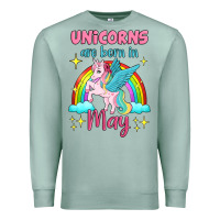 Seafoam unicorns are born in may Premium Sweatshirt - Jasminsmagicworld