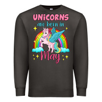 Smoke unicorns are born in may Premium Sweatshirt - Jasminsmagicworld
