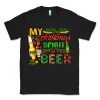 Black my christmas spirit is beer with beer bottles Classic Tee - AdoDesignShop