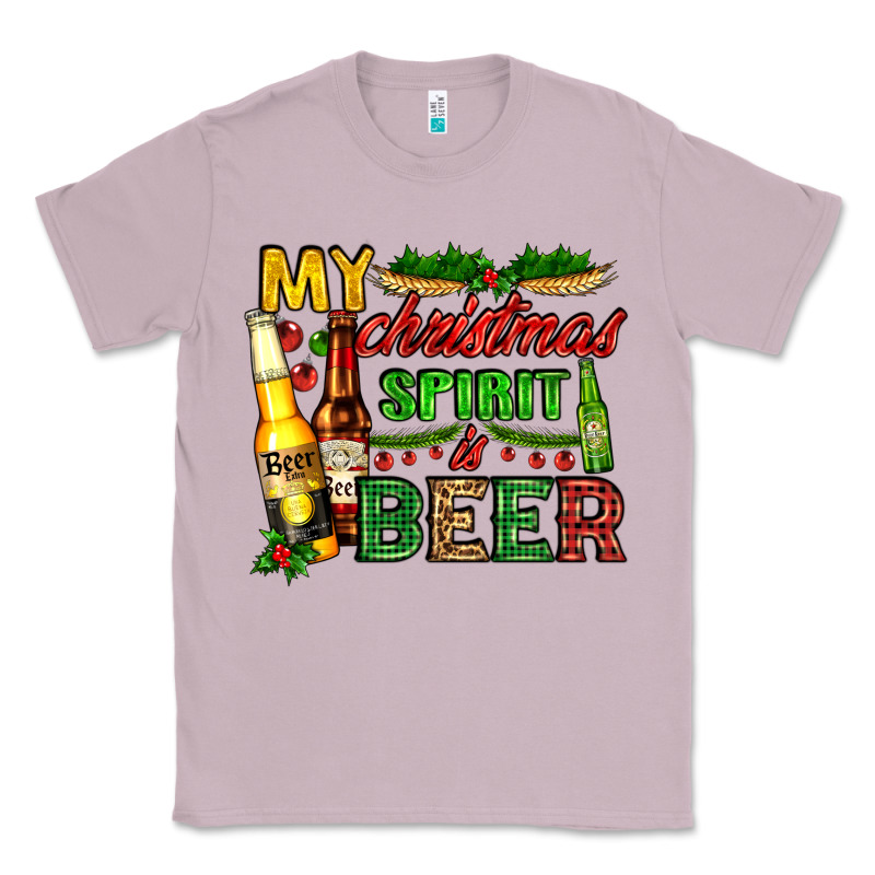 My Christmas Spirit Is Beer With Beer Bottles Classic Tee by AdoDesignShop | Teevron