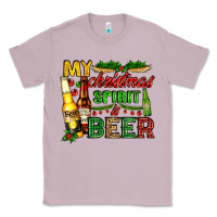 Lilac my christmas spirit is beer with beer bottles Classic Tee - AdoDesignShop