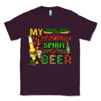 Plum my christmas spirit is beer with beer bottles Classic Tee - AdoDesignShop
