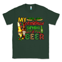 Sports Green my christmas spirit is beer with beer bottles Classic Tee - AdoDesignShop