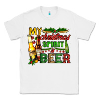 White my christmas spirit is beer with beer bottles Classic Tee - AdoDesignShop