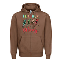 Chestnut teacher claus Zipper Hoodie - MaliasSmallBusiness
