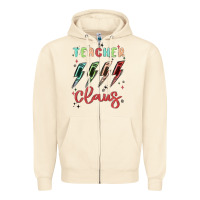 Sandshell teacher claus Zipper Hoodie - MaliasSmallBusiness