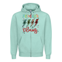 Seafoam teacher claus Zipper Hoodie - MaliasSmallBusiness