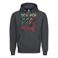 Smoke teacher claus Zipper Hoodie - MaliasSmallBusiness