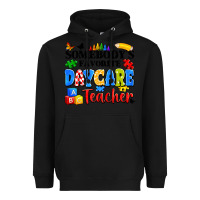 Black somebody's favorite daycare teacher Heavyweight Hoodie - Artiststas