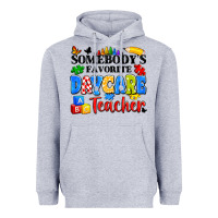 Heather Grey somebody's favorite daycare teacher Heavyweight Hoodie - Artiststas