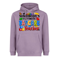 Lavender somebody's favorite daycare teacher Heavyweight Hoodie - Artiststas