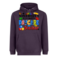 Plum somebody's favorite daycare teacher Heavyweight Hoodie - Artiststas
