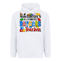 White somebody's favorite daycare teacher Heavyweight Hoodie - Artiststas