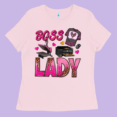 Boss Lady Ladies Tee Designed By Texasbilliewilder
