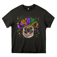 Asphalt mardi gras hat pug Heavy Core Tee - RanaPortraitStore