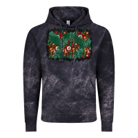 Cloud Black christmas gift box and leopard background Vintage Hoodie - BundleAndBundleShop