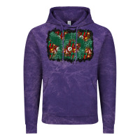 Cloud Purple christmas gift box and leopard background Vintage Hoodie - BundleAndBundleShop