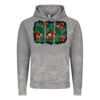 Cloud Rock christmas gift box and leopard background Vintage Hoodie - BundleAndBundleShop