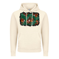 Vintage Artic christmas gift box and leopard background Vintage Hoodie - BundleAndBundleShop