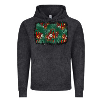 Christmas Gift Box And Leopard Background Vintage Hoodie | Teevron