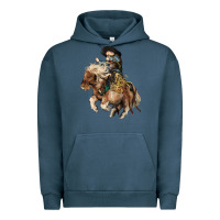 Pigment Midnight Navy Midilli little Cowboy kid rodeo Urban Hoodie - HowdyJamesFarm