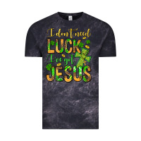 Cloud Black I don't need luck I've got Jesus Vintage Tee - Jasminsmagicworld