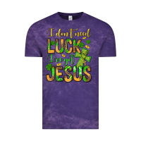 Cloud Purple I don't need luck I've got Jesus Vintage Tee - Jasminsmagicworld