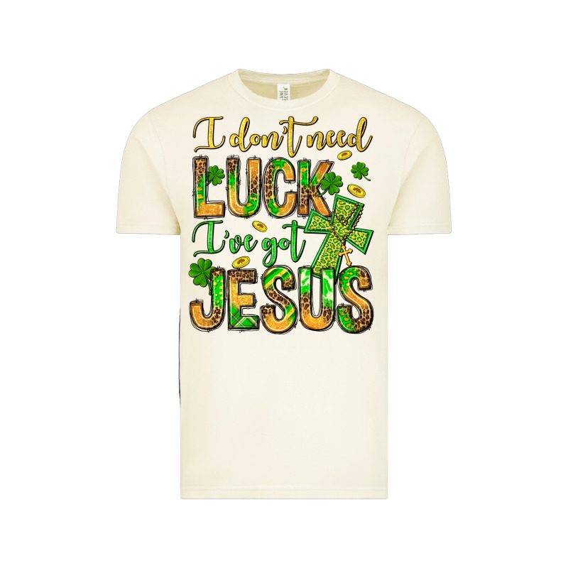 I Don't Need Luck I've Got Jesus Vintage Tee by Jasminsmagicworld | Teevron
