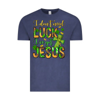 Vintage Denim I don't need luck I've got Jesus Vintage Tee - Jasminsmagicworld