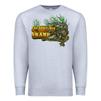 Heather Grey the louisiana swamp Premium Sweatshirt - BarkalooDesign
