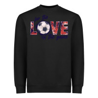 Black soccer love of the game Heavyweight Sweatshirt - JahusDesignShop